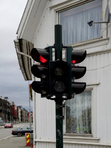 Traffic light red Drammen (1)
