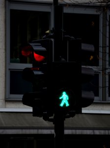 Traffic light pedestrians green Drammen (1)