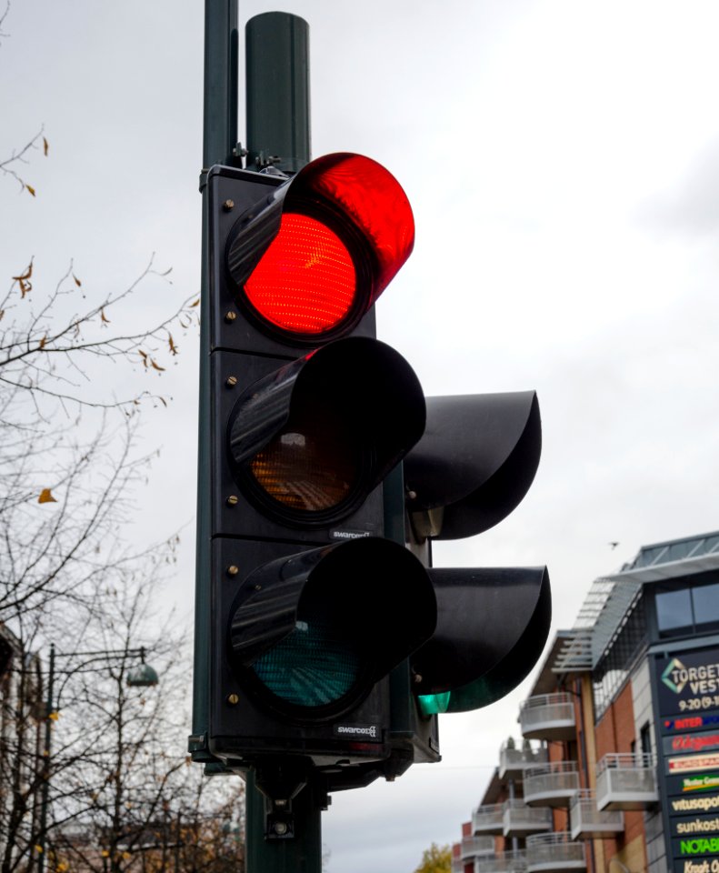 Traffic light red Drammen (2)