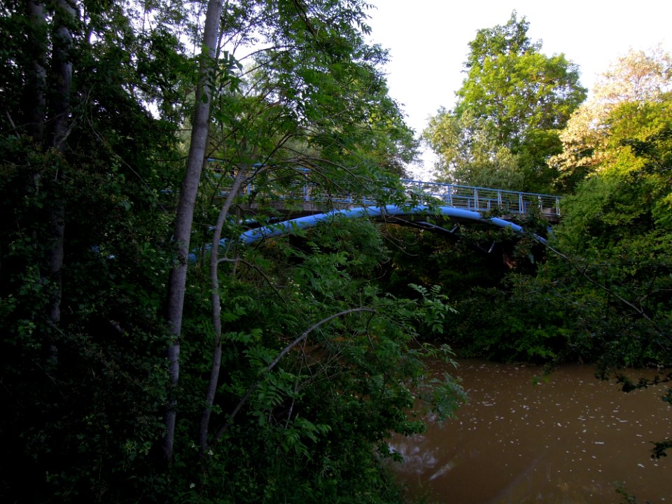 Trachenauer Pleißebrücke -Dreiviertelsicht von Südwest- im Juni 2021