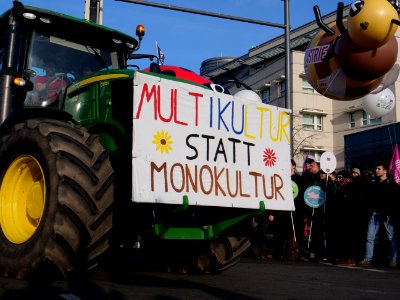 Tractor at the "Wir Haben Es Satt!" Demonstration 2019 30