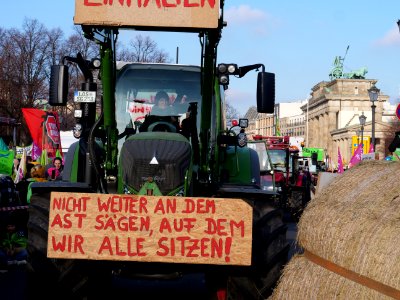 Tractor at the "Wir Haben Es Satt!" Demonstration 2019 87