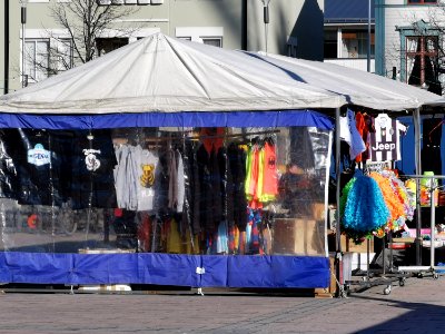 T-Shirt Stall Oulu Market Square 20210501