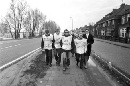 Tsjechische studenten in Nederland protesteren tegen toestand in Tsjecho Slowaki, Bestanddeelnr 922-0283
