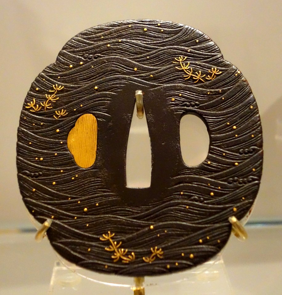 Tsuba with carp motif, Japan, Edo period, 19th century, iron - Royal Ontario Museum - DSC04281