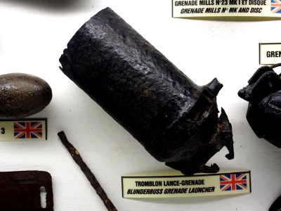 Tromblon Lance-Grenade, Blunderbuss Grenade Launcher, Musée Somme 1916, pic-040