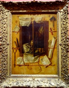 Trompe l'oeil with letters