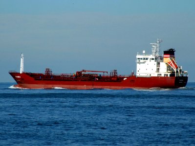 Troma p3 leaving Port of Rotterdam, Holland 21-Feb-2005