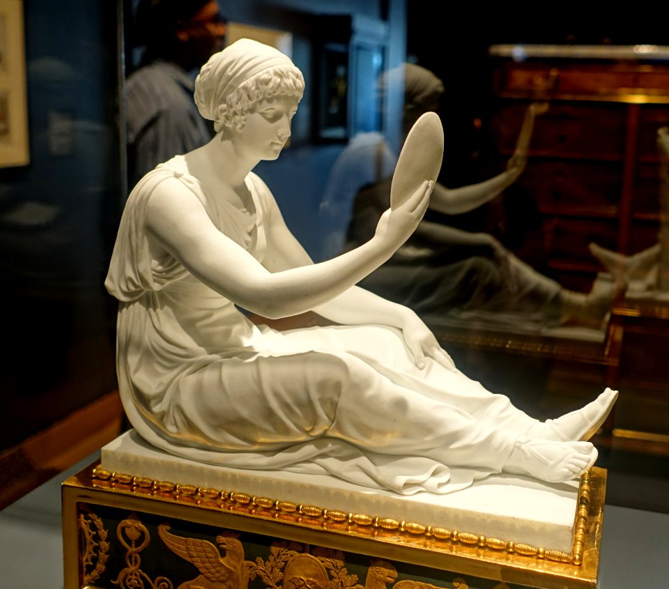 Truth and Strength, Dihl and Guerhard Manufactory, c. 1805-1815, unglazed porcelain, gilt bronze - Montreal Museum of Fine Arts - Montreal, Canada - DSC08713
