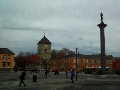 Trondheim's main square Torvet photo