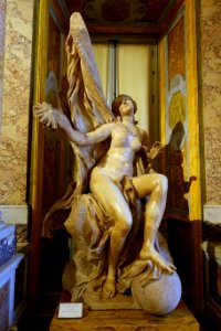 Truth unveiled by Time by Bernini, c. 1645-1652, marble - Galleria Borghese - Rome, Italy - DSC04788