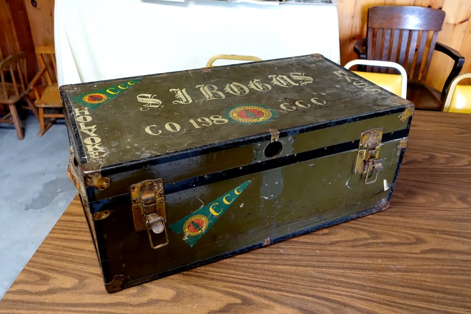 Trunk - Northeast States Civilian Conservation Corps Museum - Shenipsit State Forest - Stafford Springs, Connecticut - DSC04245