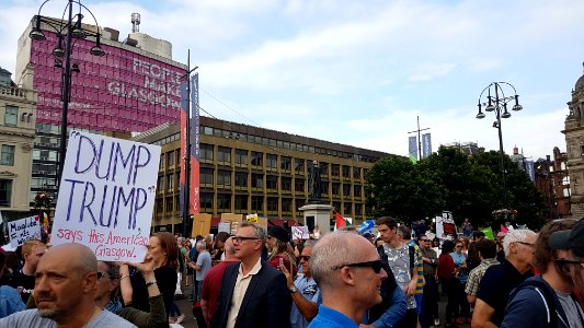 Trump protest - George Square, Glasgow 03