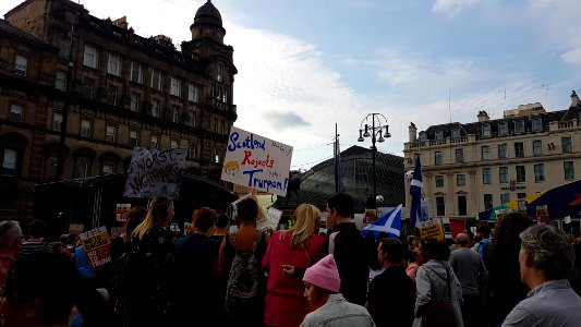 Trump protest - George Square, Glasgow 22