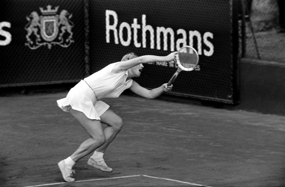 Trudy Groenman in actie tegen Kerry Melville, Bestanddeelnr 922-6795