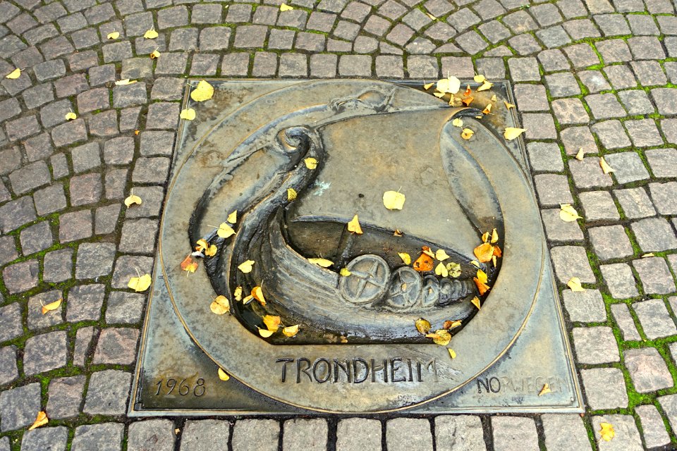Trondheim - sister city markers - Darmstadt, Germany - DSC09913