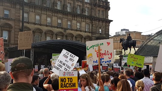 Trump protest - George Square, Glasgow 15