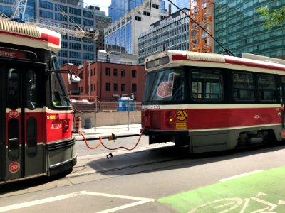 TTC Streetcar Towing 01 photo