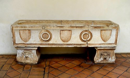 Trough Sarcophagus - Villa d'Este - Tivoli, Italy - DSC04217