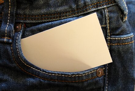 Business card pants list