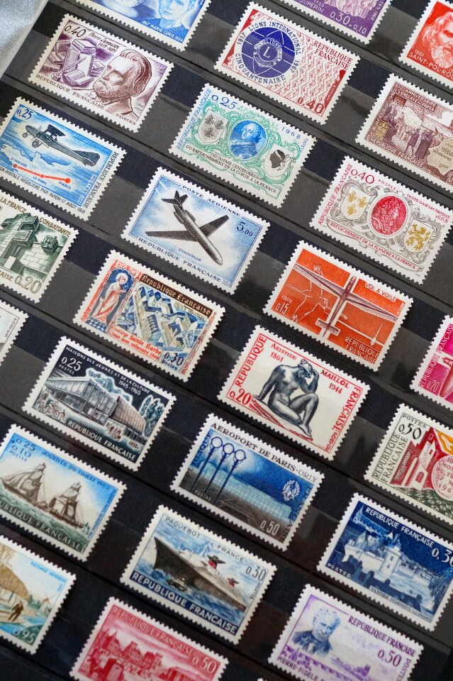 French stamps stamp collection post
