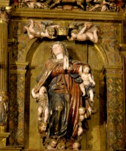 Tudela de Duero - Iglesia de Nuestra Señora de la Asuncion, retablo mayor 03