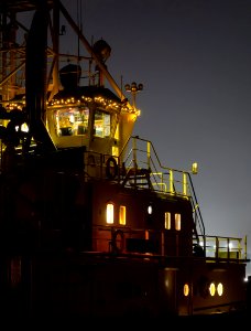 Tugboat Boss on a foggy night 3