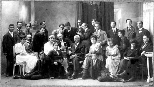 Turda, Liceul, tablou absolvire promotia 1918