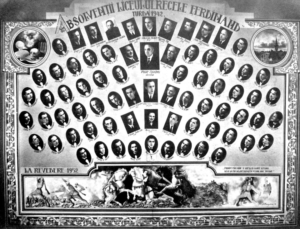 Turda, Colegiul National Mihai Viteazul, tablou absolvire promotia 1942