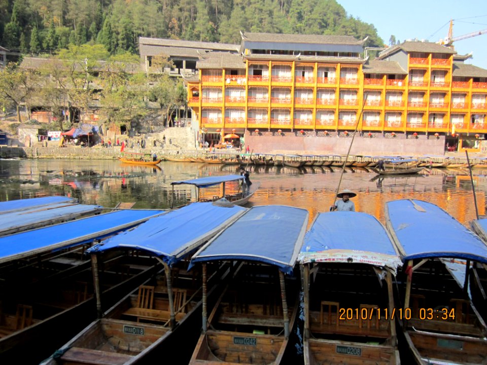 Tuo River in Fenghuang County, Hunan, China1