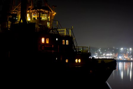 Tugboat Boss on a foggy night 5