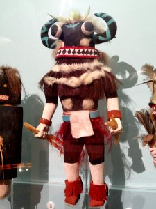 Tunwup, whipper katcina, Hopi, collected in 1953 at Oraibi - Peabody Museum, Harvard University - DSC05541