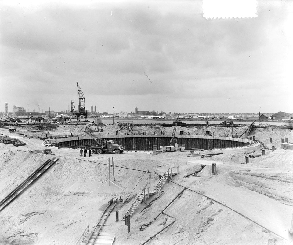 Tunnelbouw Velsen. Overzicht, Bestanddeelnr 905-7077