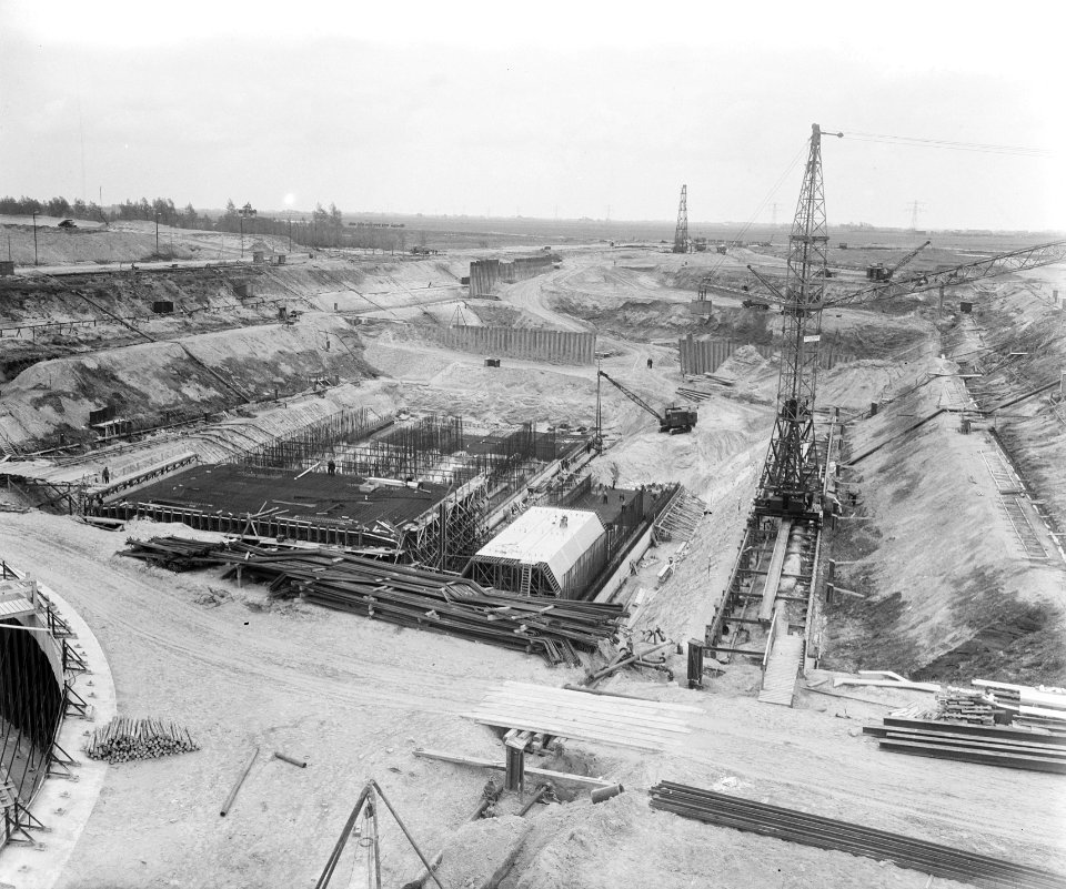 Tunnelbouw Velsen. Overzicht, Bestanddeelnr 905-7076