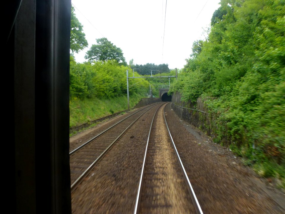 Tunnel chemin de fer à l'approche d'Évreux