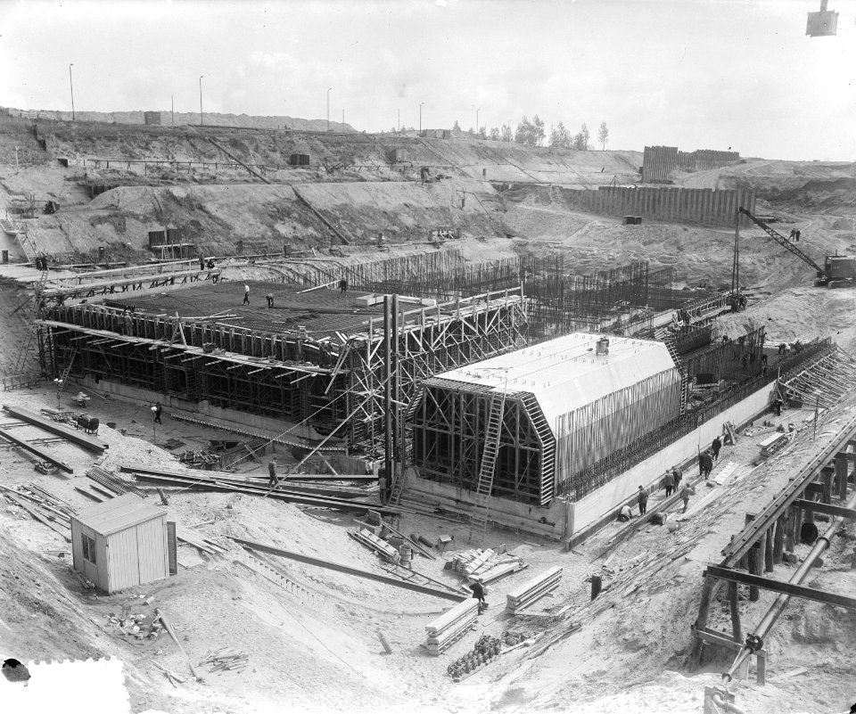 Tunnelbouw Velsen. Overzicht, Bestanddeelnr 905-7075