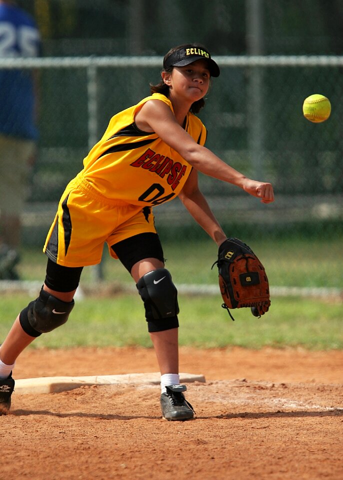 Action ball glove photo