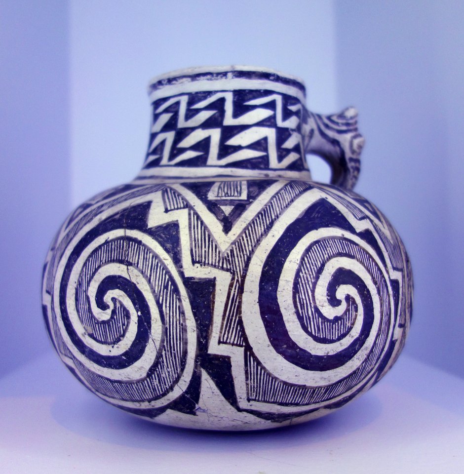 Tularosa pitcher with effigy handle, circa 1175 - 1300 A.D. Brooklyn Museum