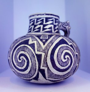 Tularosa pitcher with effigy handle, circa 1175 - 1300 A.D. Brooklyn Museum