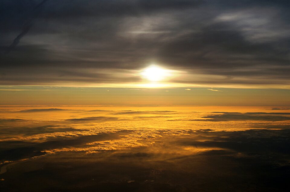 From above horizon mood