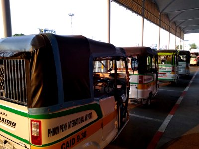 Tuk-tuks at Phnom Penh International Airport