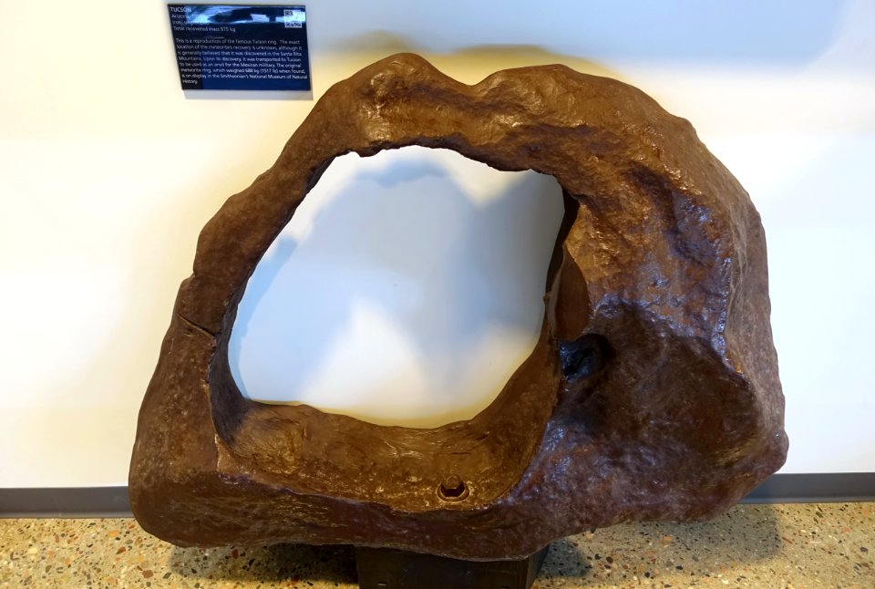 Tucson ring (reproduction), Arizona, 1850, iron - Center for Meteorite Studies - Arizona State University - Tempe, AZ - DSC05797