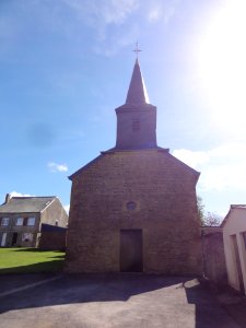 Tremblois-lès-Rocroi (Ardennes) église, façade