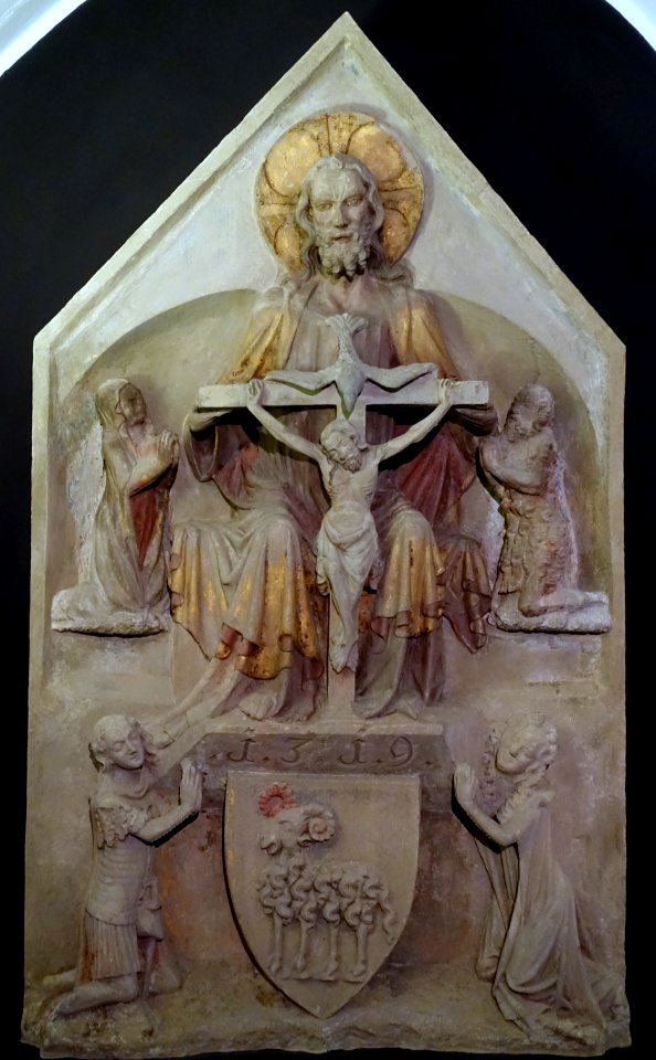 Trinity relief (Gnadenstuhl), Burgerspital, Wurzburg, c. 1340 - Mainfränkisches Museum - Würzburg, Germany - DSC05079