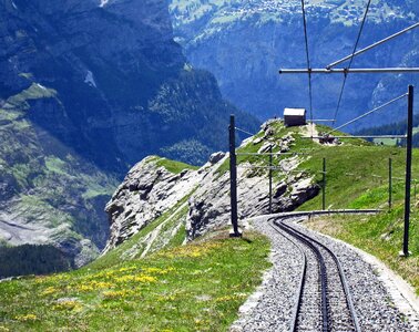 Eiger west side gorge jungfrau region photo