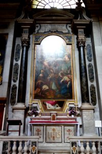 Trinity and Saints by Carlo Giuseppe Ratti (1737-1795) - Santa Maria delle Vigne (Genoa) - DSC03359 photo