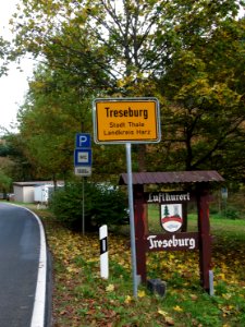 Treseburg Ortseingang