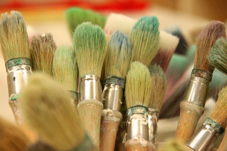 Workshop brown painting brown paint