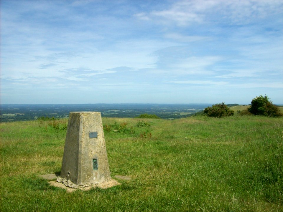 Trig point on Ditchling Beacon