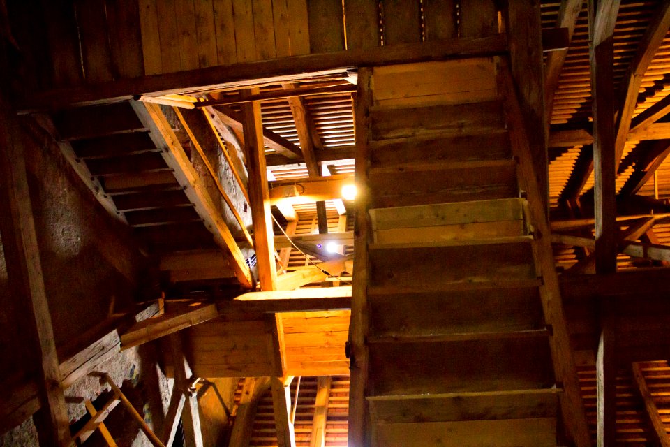 Treppe Dachstuhl Frauenkirche Görlitz